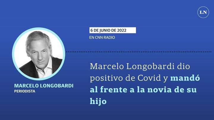 Marcelo Longobardi dio positivo de Covid y mandó al frente a la novia de su hijo