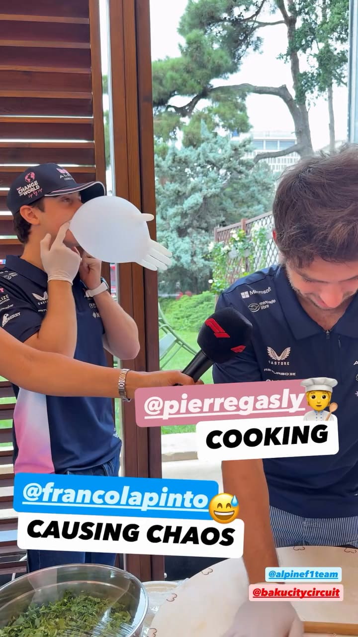 Franco Colapinto hizo de las suyas en Bakú