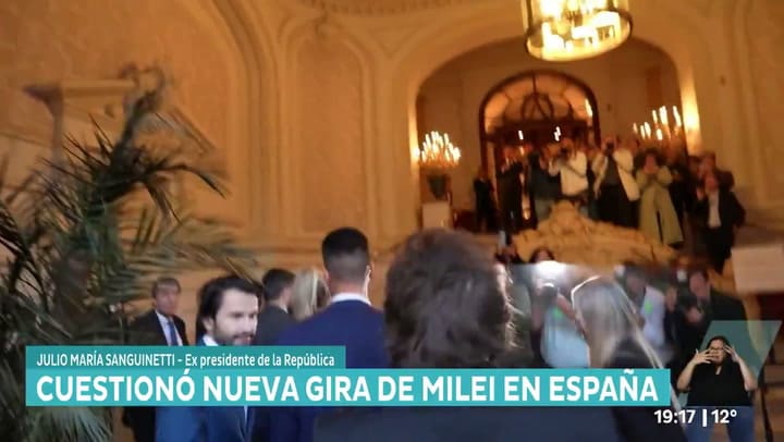 Julio Sanguinetti, contra Milei