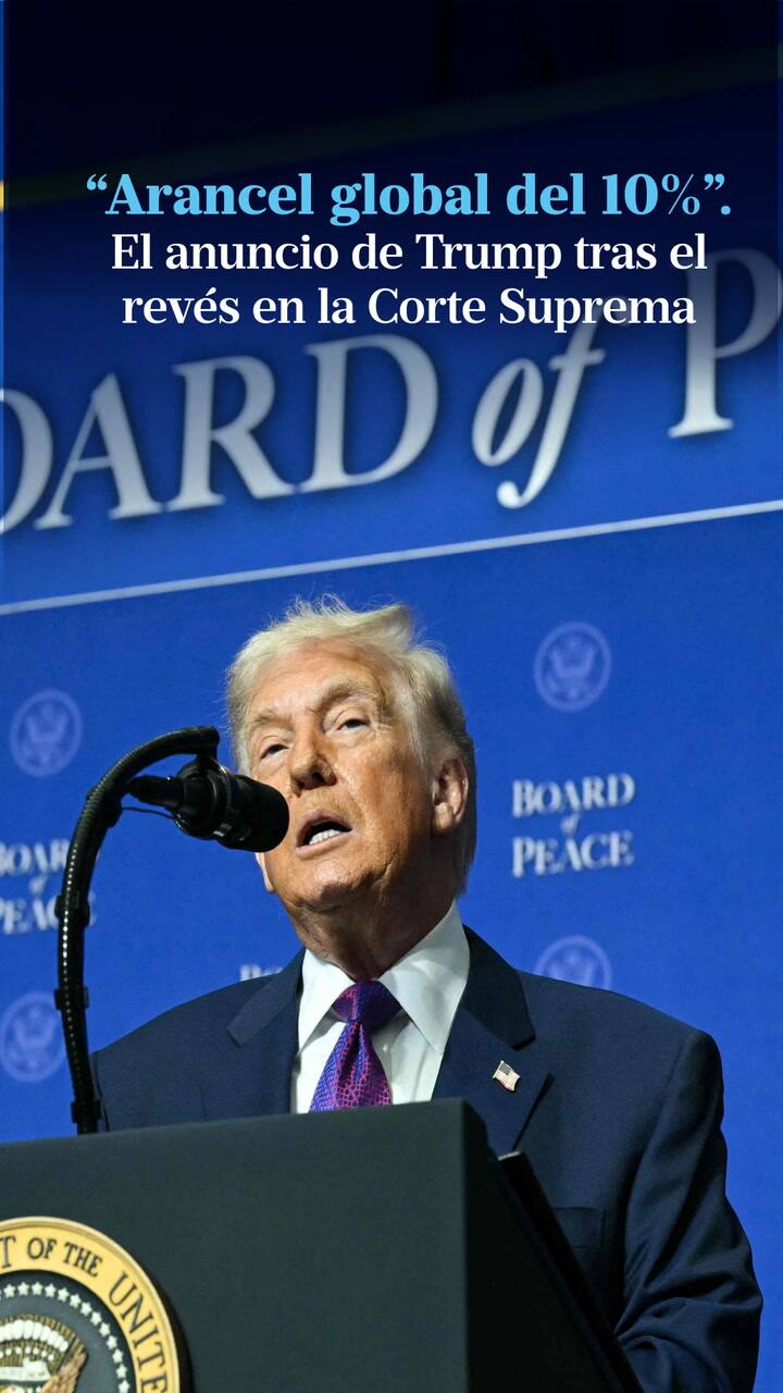 Trump respondió a la decisión de la Corte Suprema de EE.UU. con un nuevo arancel global del 10%