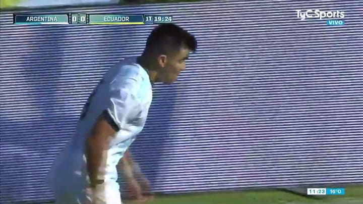1-0 gol Alario Arg-Ecu