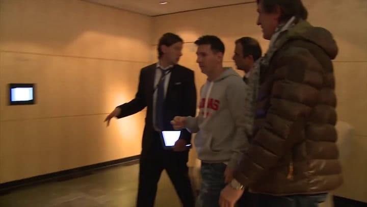 La reacción de Messi, cuando la FIFA le mostró el video de Brasil 2014 - Fuente: FIFA TV