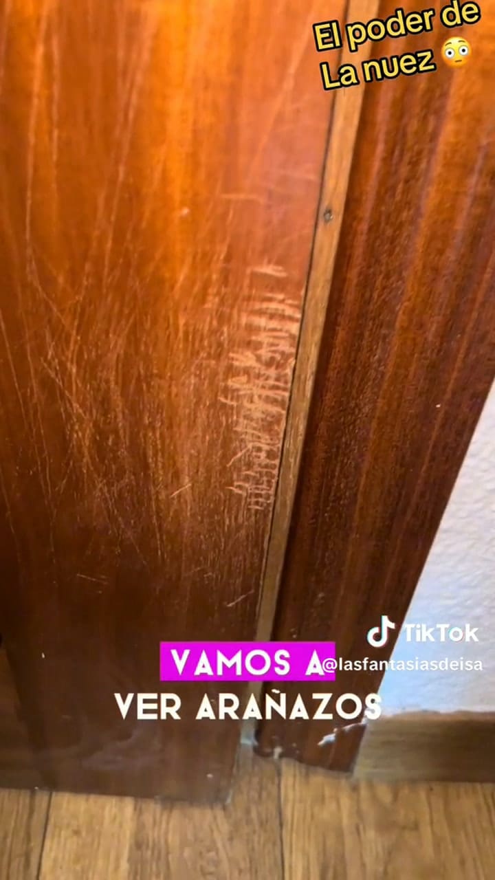 Los beneficios de frotar una nuez en un mueble de madera