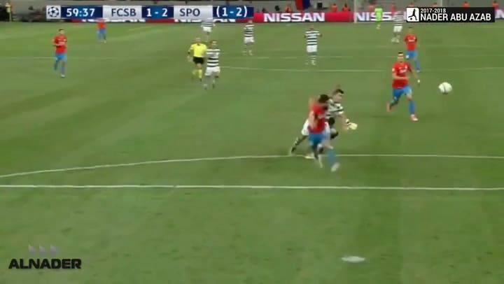 El gol de Marcos Acuña para Sporting Lisboa