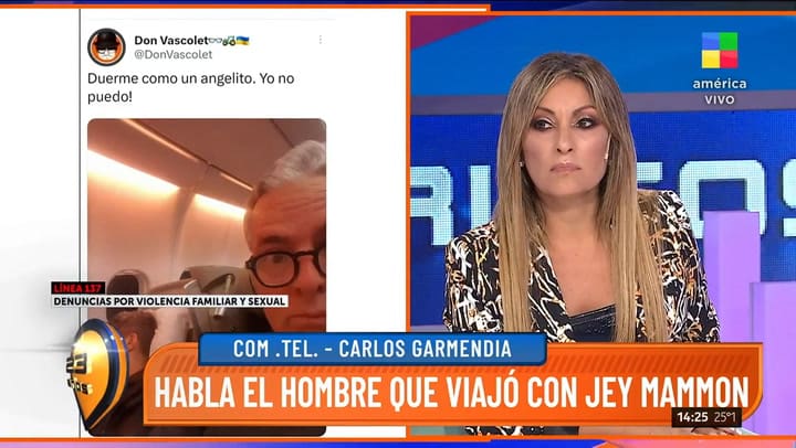 Habló el hombre que viajó junto a Jey en el avión