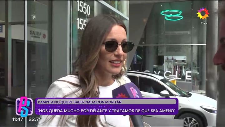 Pampita habló de Roberto García Moritán