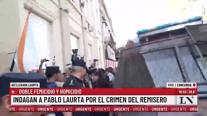 El traslado de Pablo Laurta