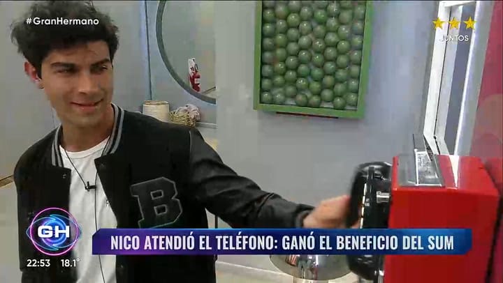Nicolas gano el supuesto beneficio de Gran Hermano