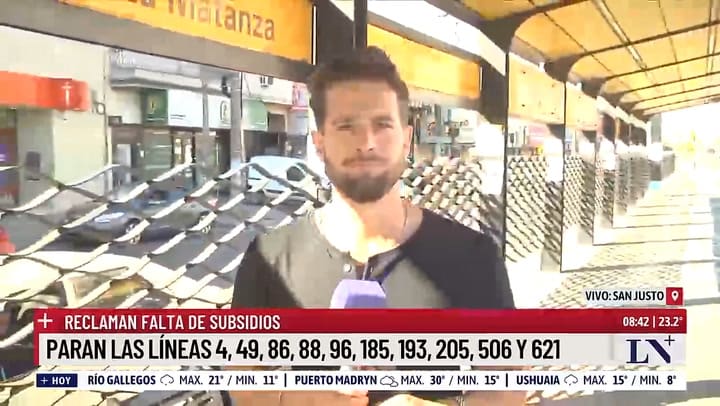 Un paro de colectivos complica la movilidad en el AMBA este 8 de enero