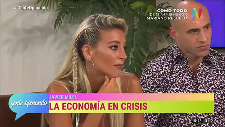 La discusión entre Milei y Sol Pérez - Fuente: NET