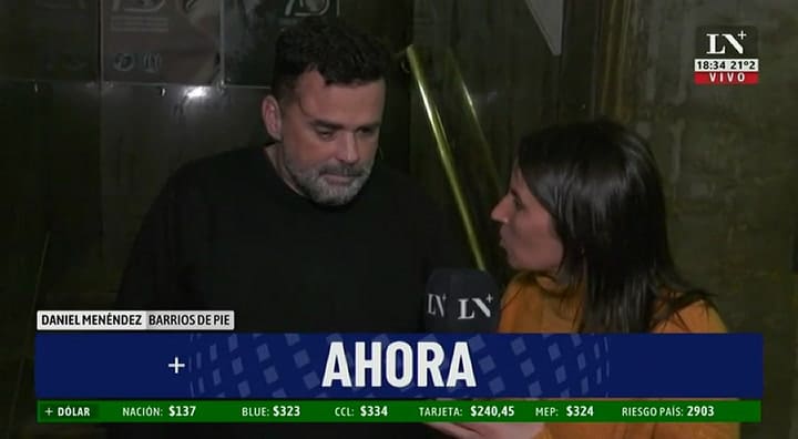 El cruce de Eduardo Feinmann con Daniel Menéndez (Somos Barrios de Pie)