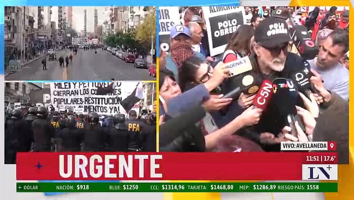Belliboni asegura que no hay manifestantes con la cara tapada