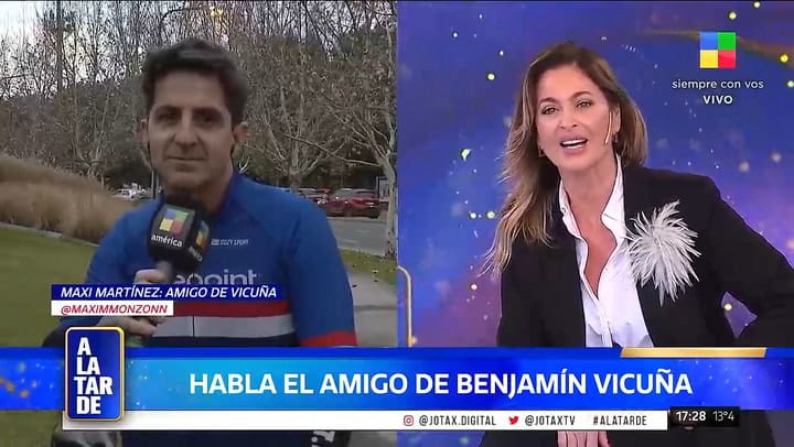 "Esto lo afecta mucho", dijo Maxi Martínez amigo de Benjamín Vicuña