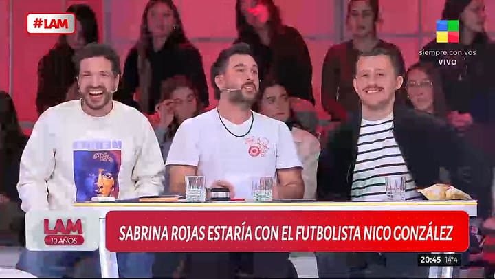 En LAM revelaron el incipiente romance entre Nicolas González y Sabrina Rojas