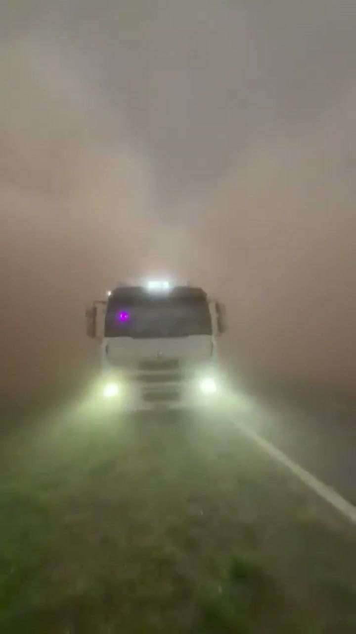 Caída de granizo en la zona sur de Santa Fe