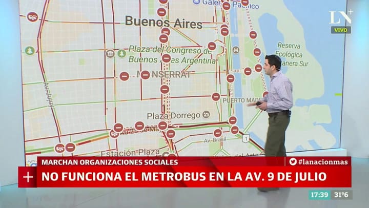 El estado del tránsito en una vuelta a casa caótica