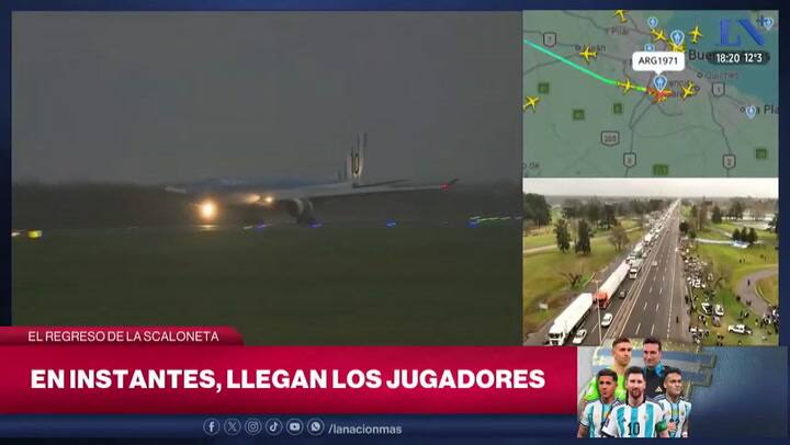 La selección llegó a Ezeiza sin Messi y hay un fuerte operativo de seguridad