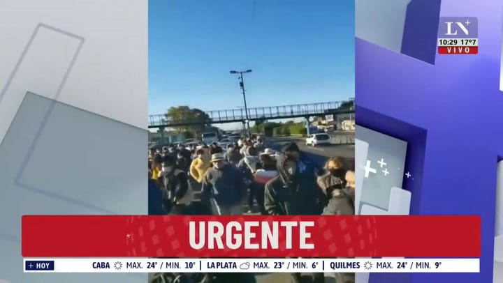 Corte en Camino Negro, antes de Puente La Noria, y caos en la zona