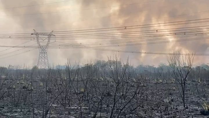 El incendio en Campana que provocó la caída de Atucha I se fue controlando al atardecer
