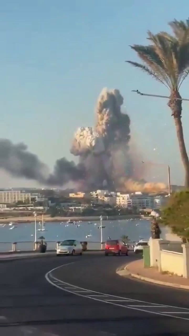 El momento de la explosión en Malta