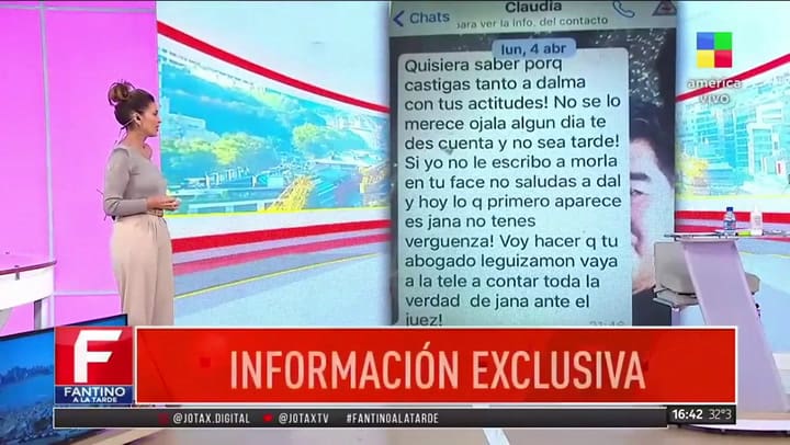 Video Maradona Claudia - Fuente: América TV