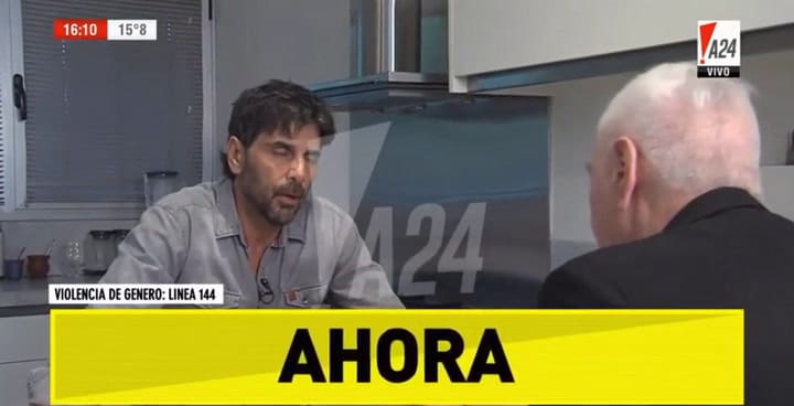 Juan Darthés desmiente la versión de Thelma: 'Yo estoy muerto' - Fuente: A24