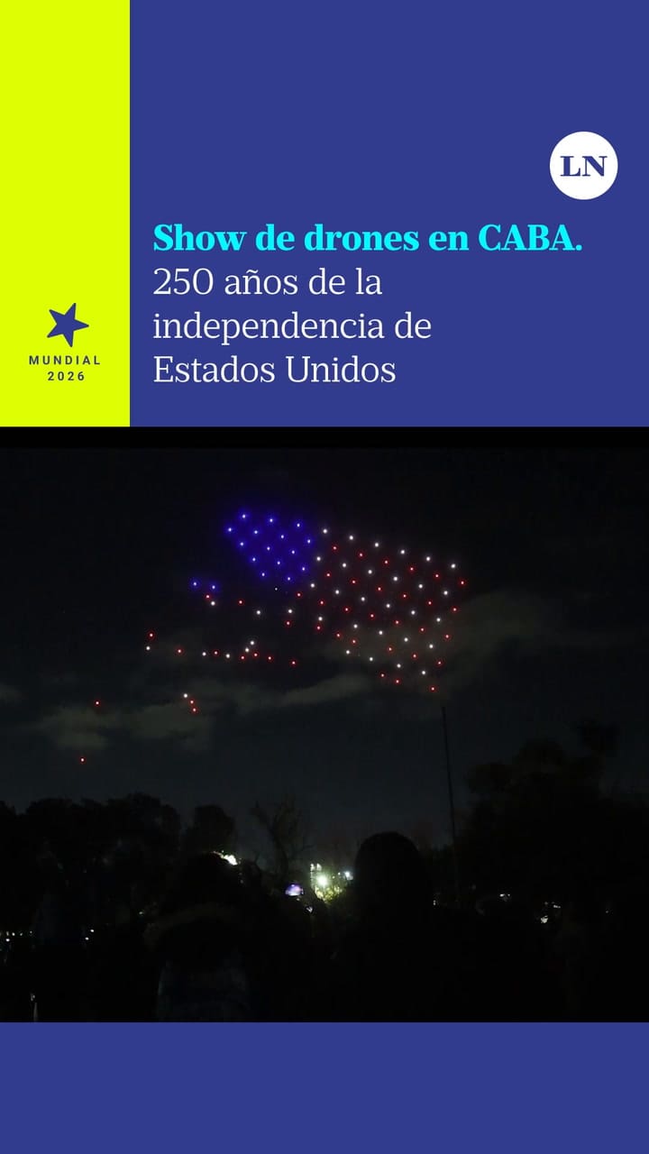 Show de drones: el festejo al aire libre de los 250 años de la independencia de Estados Unidos