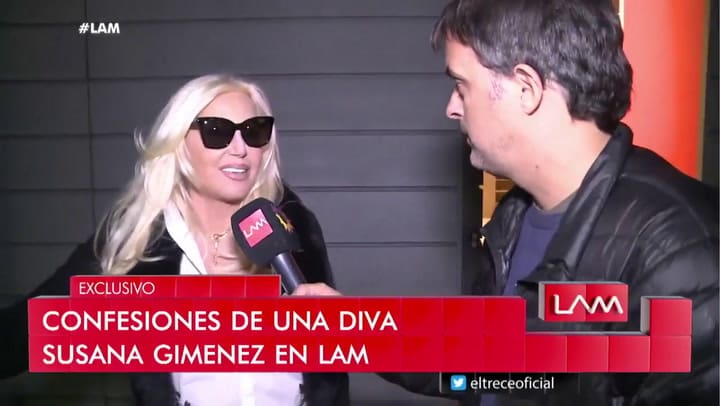 Susana Giménez habló sobre el supuesto affaire entre Iliana Calabró y Emilio Disi - Fuente: ElTrece