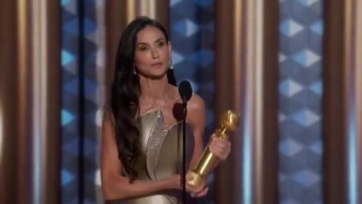 Discurso de Demi Moore en los Globo de Oro