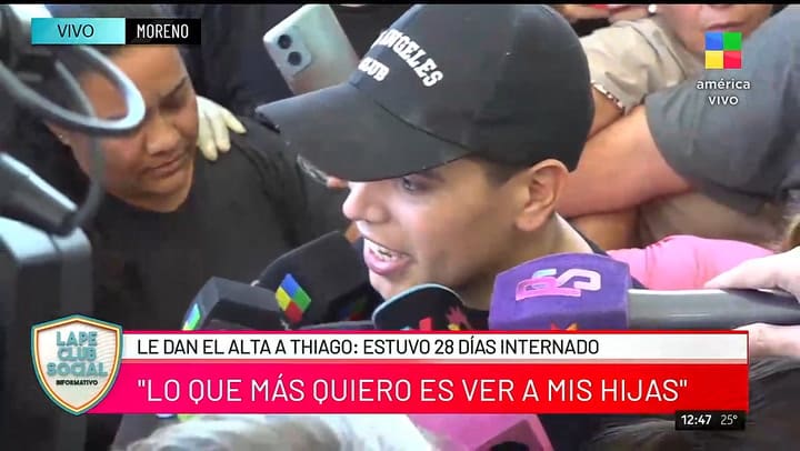 Thiago Medina reveló qué fue lo primero que pensó al despertar del coma