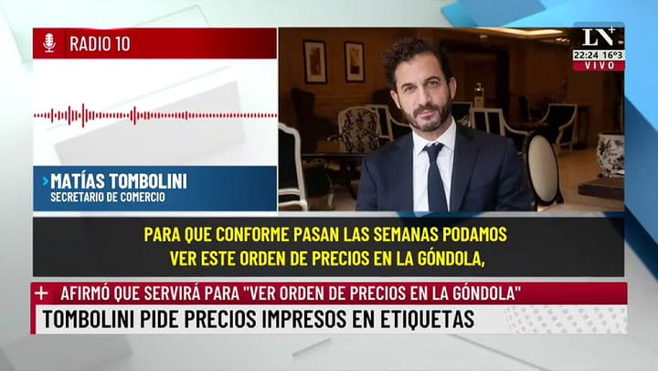 Daniel Artana explicó por qué es “una locura” poner el valor de los productos sobre el packaging