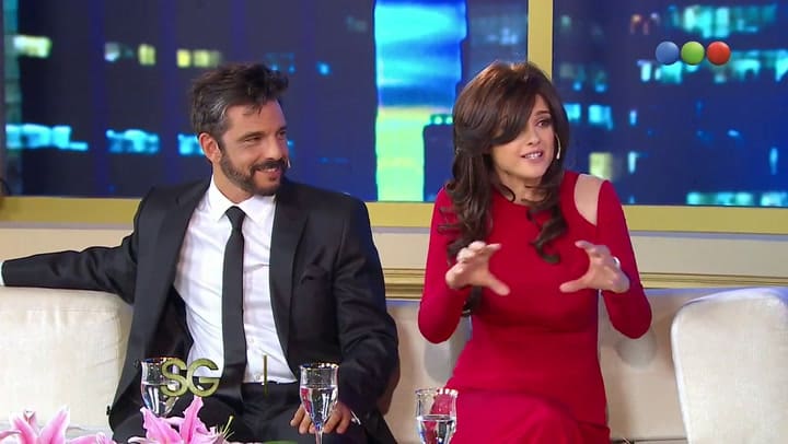 Araceli González y Fabián Mazzei con Susana Giménez
