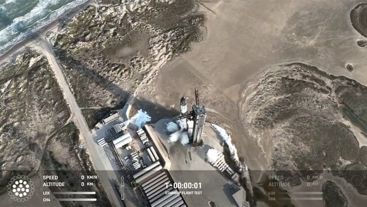 El despegue de Starship antes de que explotara en el espacio: se tomaron medidas preventivas ante cualquier accidente