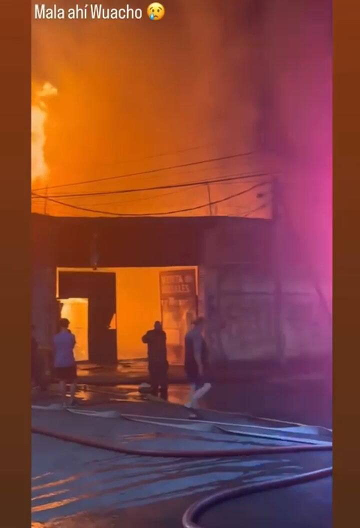 El video del incendio