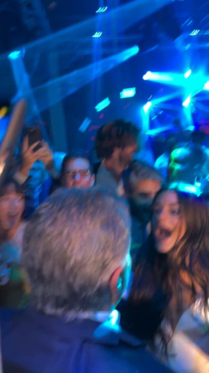 Mauricio Macri en el casamiento de Emily Lucius