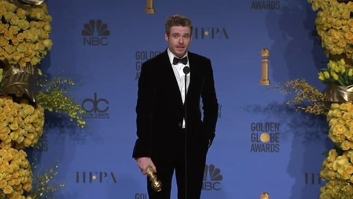 Richard Madden agradece tras ganar el Globo de Oro - Fuente: YouTube