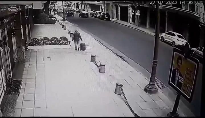 El momento del violento en Retiro
