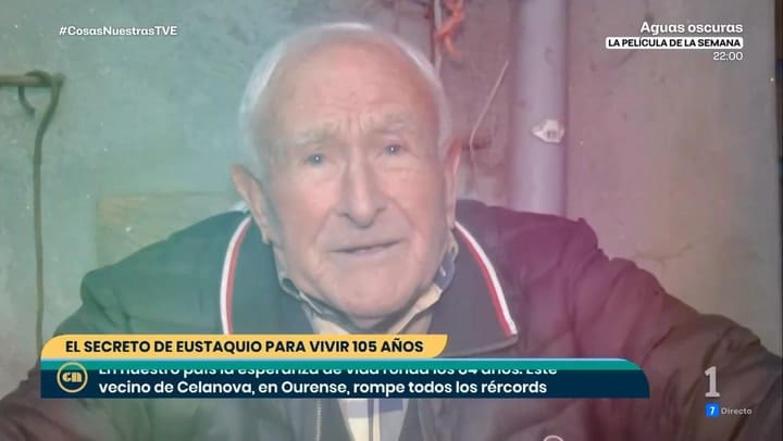 Eustaquio, de 105 años: “Me levanto a las 4 de la mañana, desayuno café negro y camino cuatro kilómetros diarios”