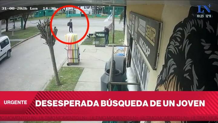 Desesperada búsqueda de un joven en La Plata; desapareció hace cuatro días