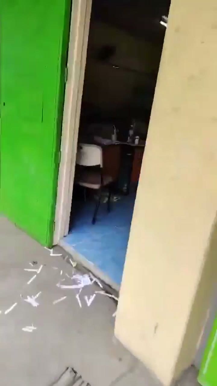 Las aulas tras el tiroteo