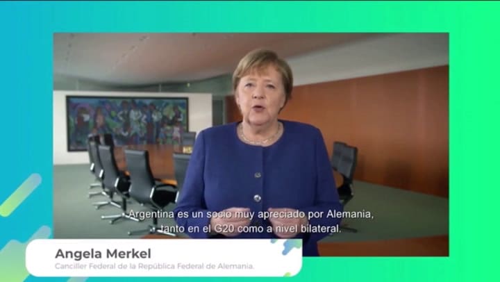 El mensaje de la canciller alemana, Angela Merkel, a Alberto Fernández