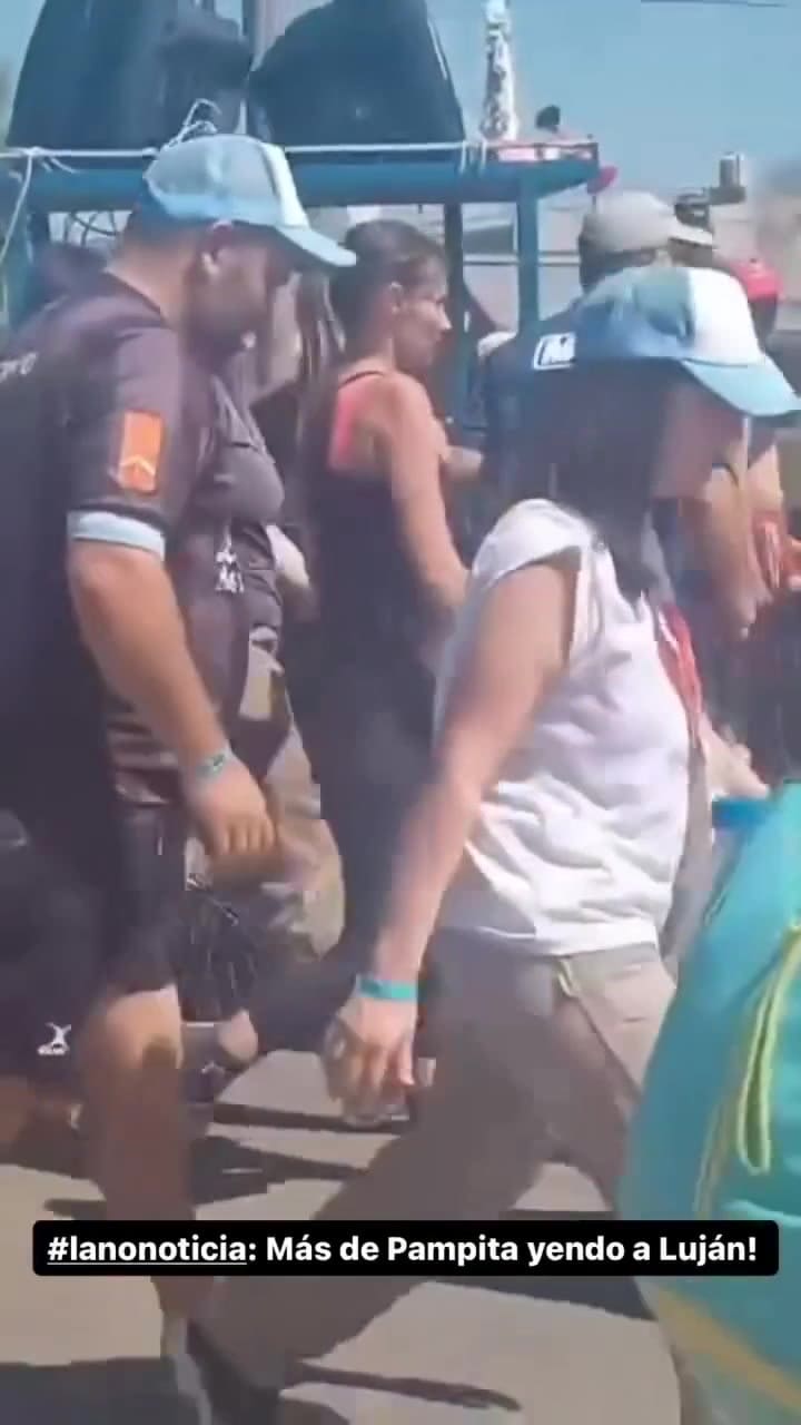 Pampita en la peregrinación a Luján