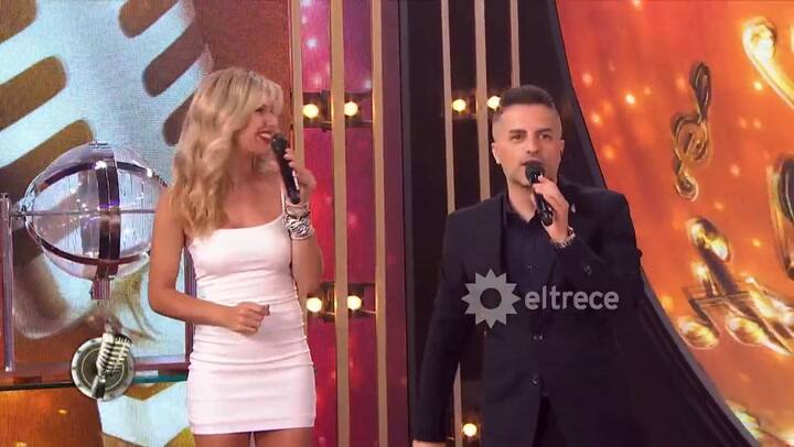 Cantando 2020. Carmen Barbieri y Mariano Zitto cantaron 'Esta tarde vi llover' - Fuente: eltrece