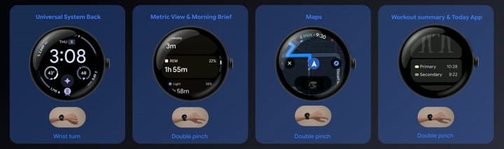 Los gestos de pinzas para interactuar con el Pixel Watch 5 sin tocar la pantalla