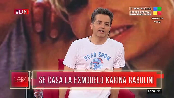 Angel de Brito anuncio que Karina Rabolini se casa