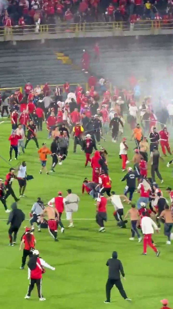 Incidentes en un partido de fútbol en Colombia