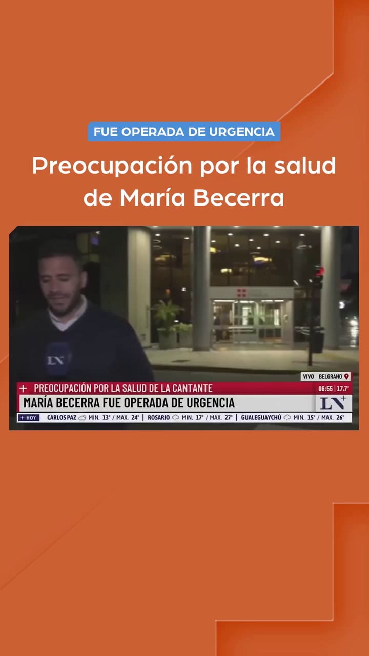 María Becerra fue operada de urgencia por una hemorragia interna
