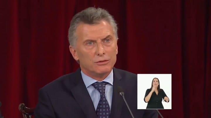 Macri habla de la situación energética ante el Congreso
