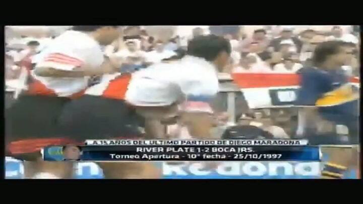 El último partido oficial de Diego Maradona
