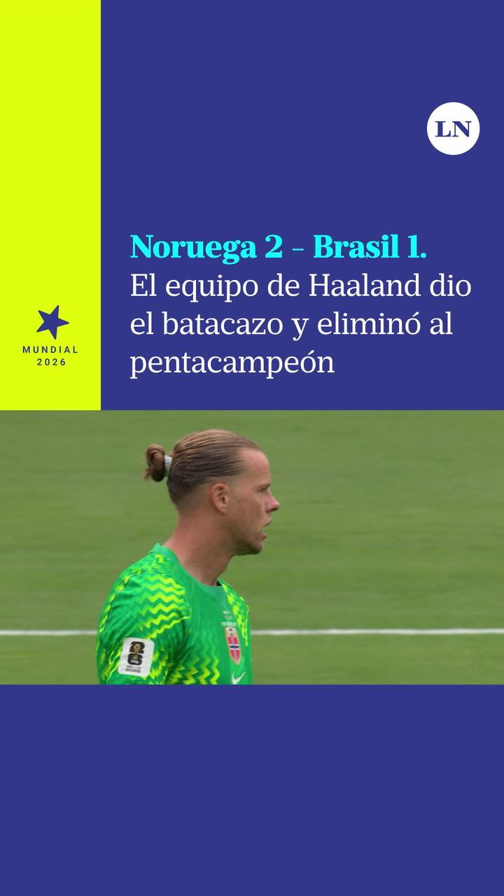 Noruega le ganó 2 a 1 a Brasil con doblete de Haaland y dio el batacazo